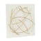 White Wood Contemporary Wall Decor, 24" x 24" x 3"